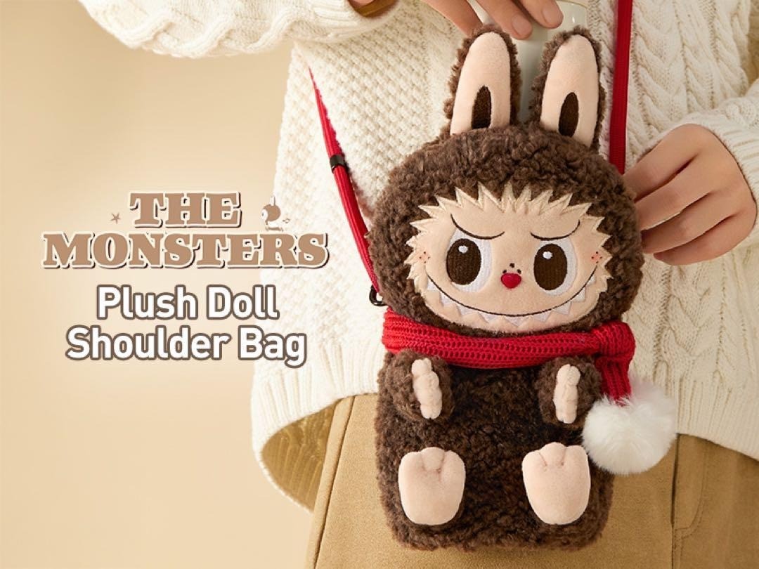THE MONSTER Classic-Series-Plush Doll Shoulder Bag